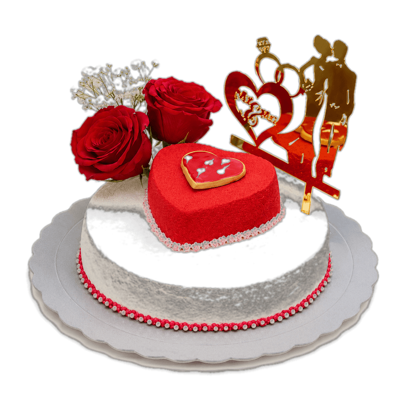Red velvet cake — crimson buttermilk sponge with cream-cheese frosting